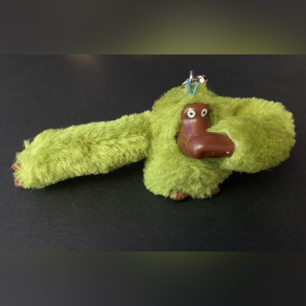 Kipling monkey Keychain with Brown Face Charm